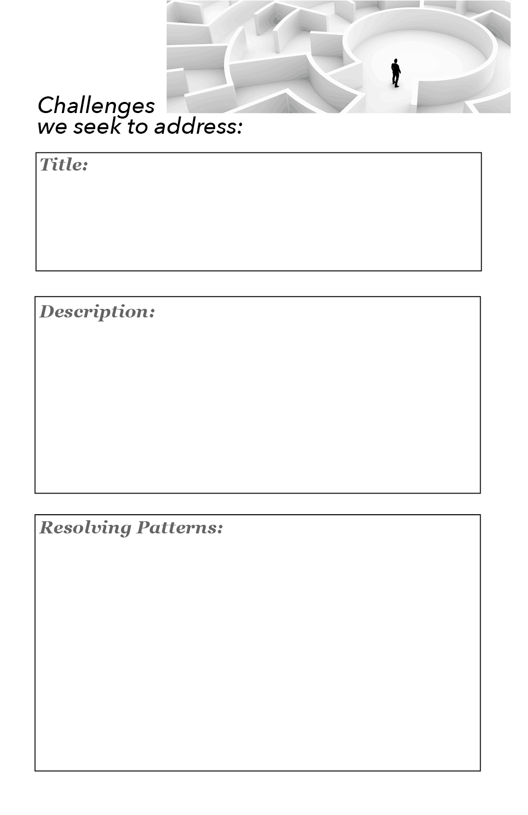 Challenge to address Template Card